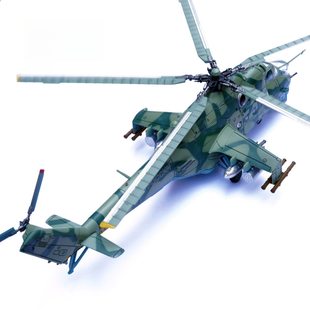 1/72 Scale Mil Mi-24V Attack Helicopter Russo-Ukrainian War Kyiv Diecast Model Aircraft