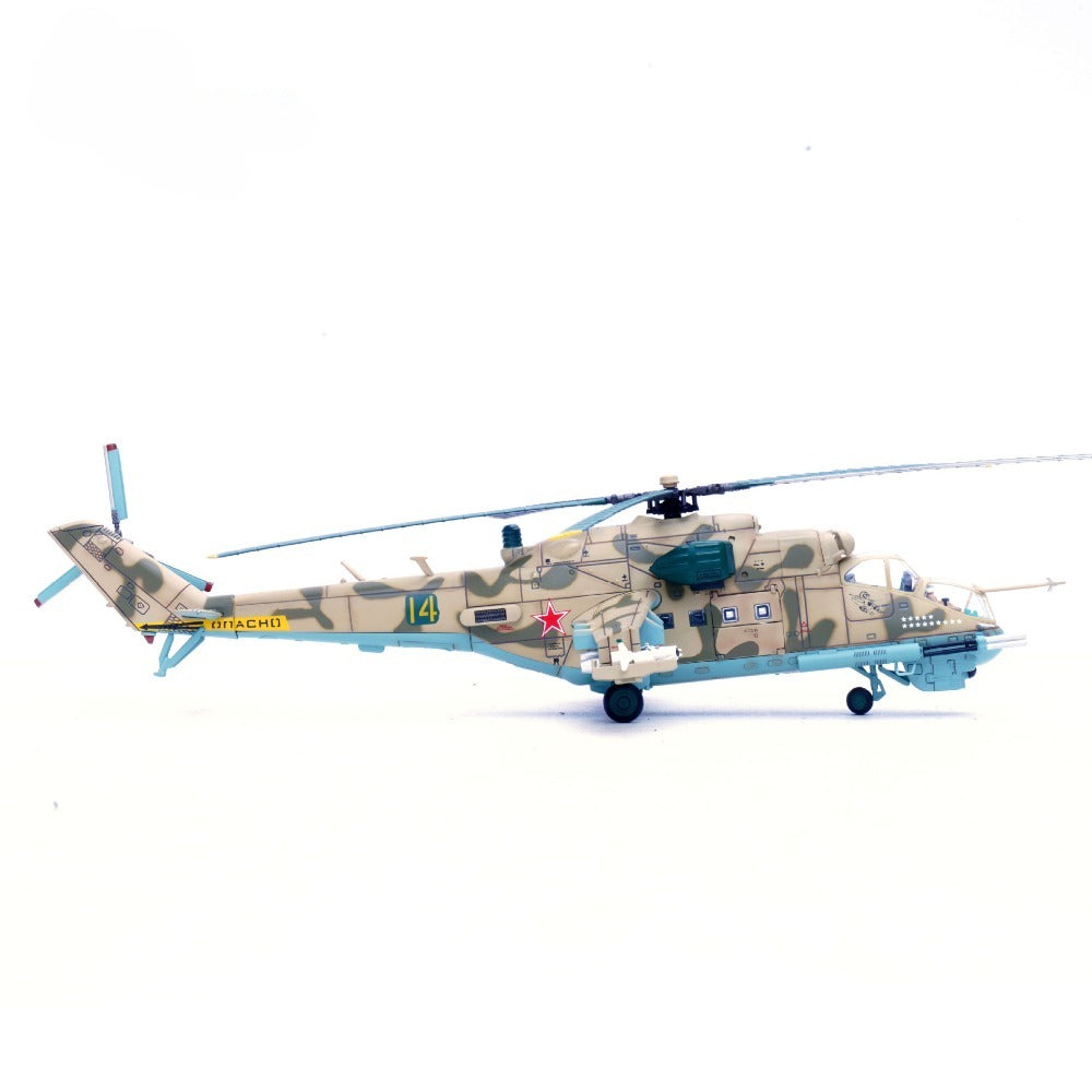 1/72 Scale Mil Mi-24P Helicopter Soviet Air Force Bagram Airfield Diecast Model