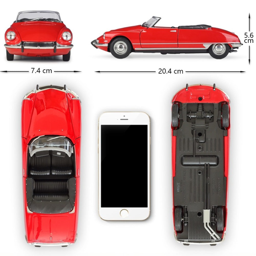 1/24 Scale Citroën DS 19 Convertible Diecast Model Car