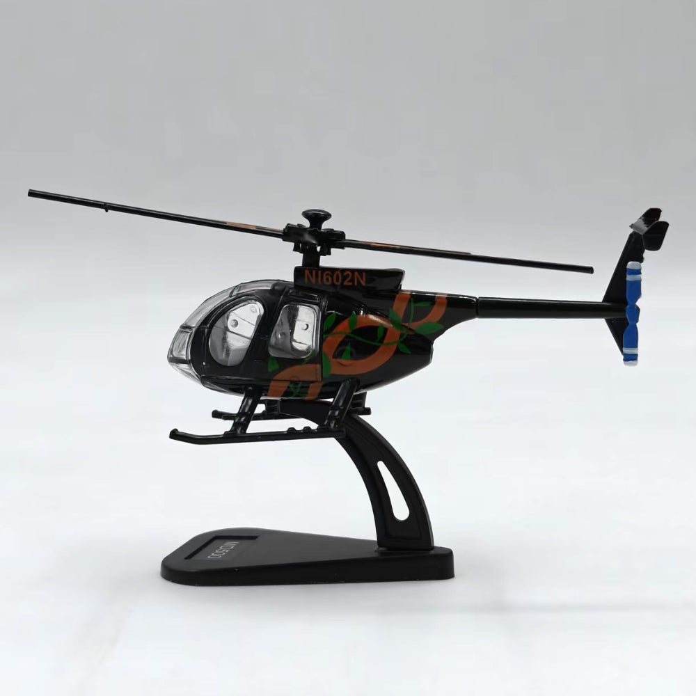1/100 Scale MD 500 American Light Utility Helicopter Diecast Model