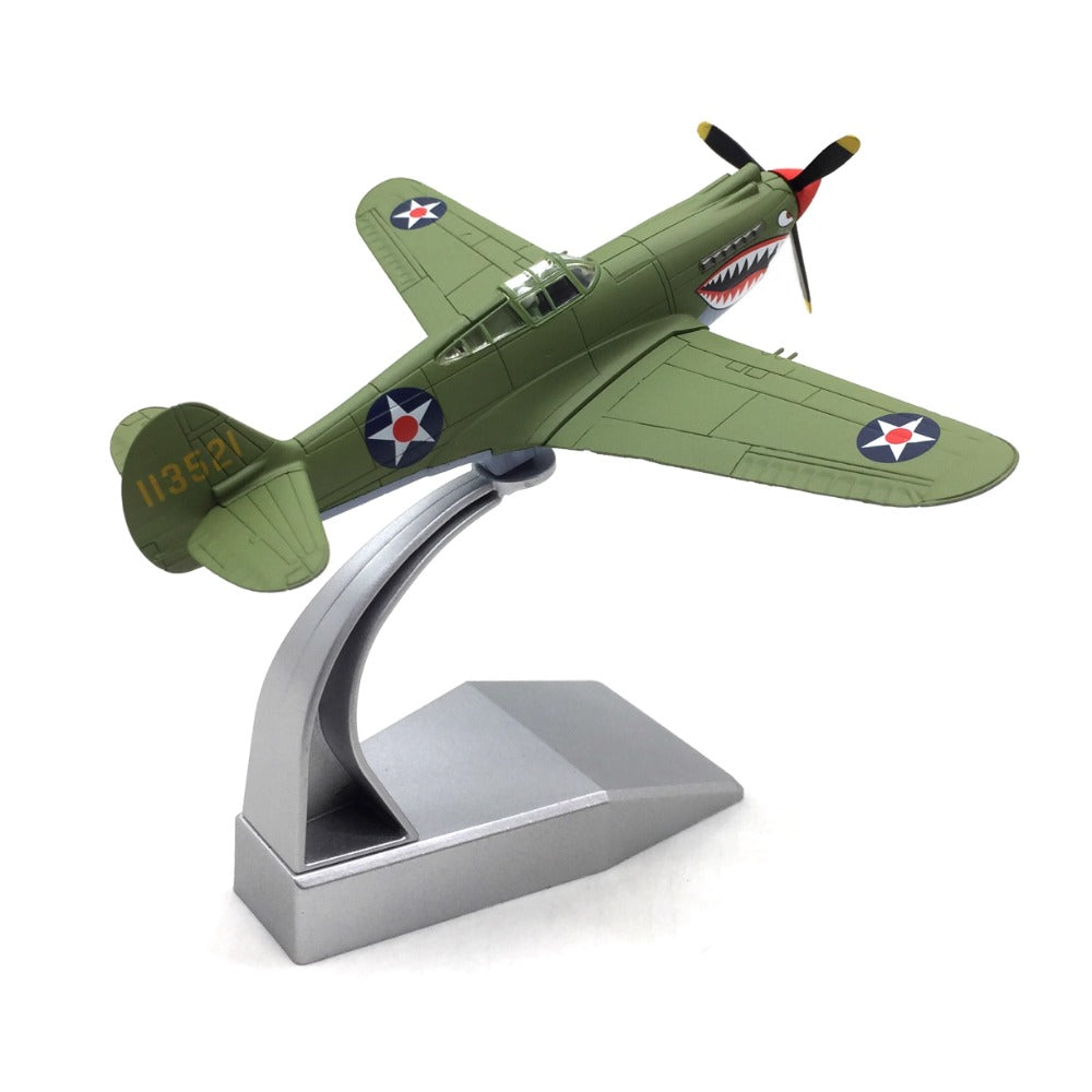 1/72 Scale Curtiss P-40 Warhawk American Fighter-Bomber Flying Tiger Diecast Model Aircraft
