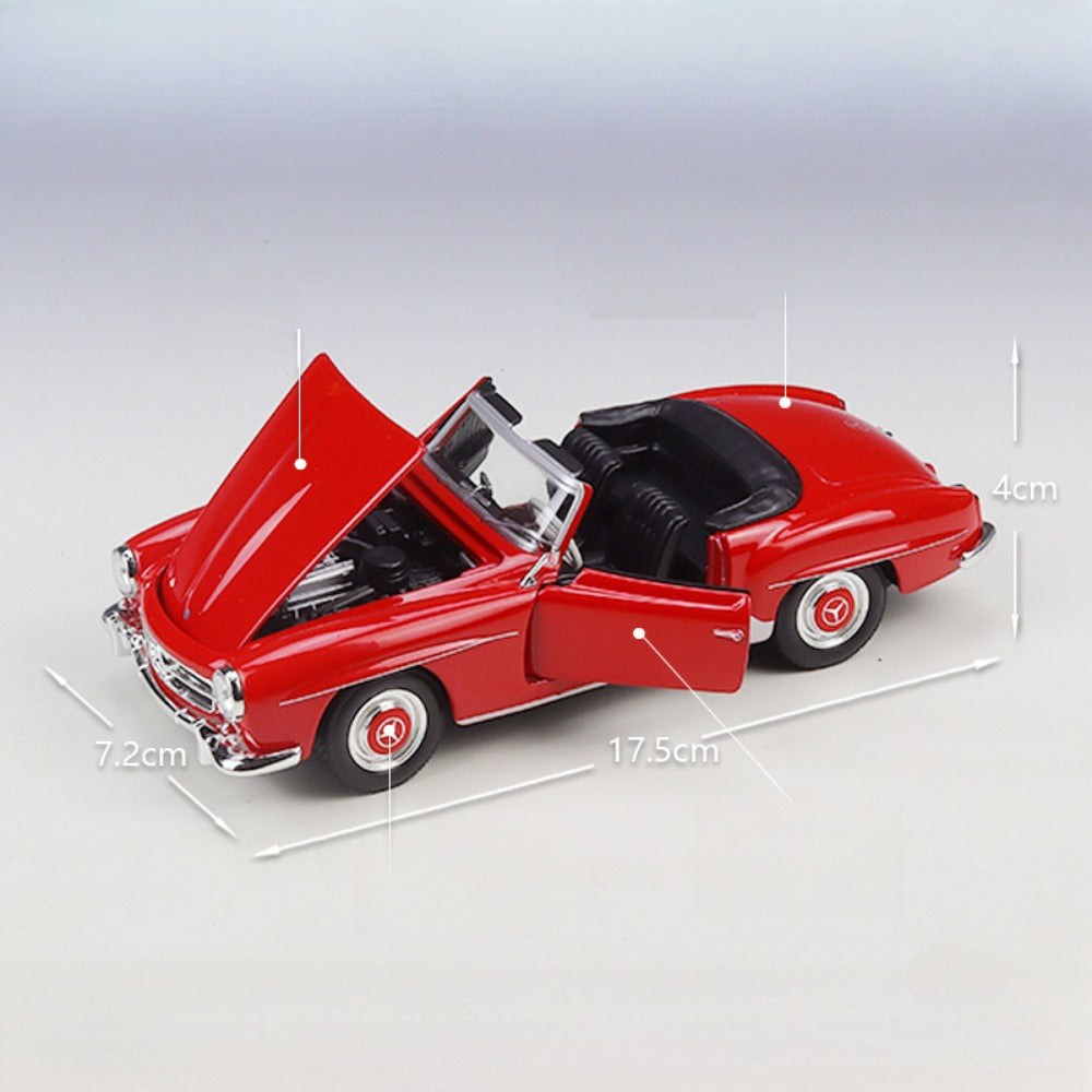 1/24 Scale 1955 Mercedes-Benz 190 SL Roadster Diecast Model Car