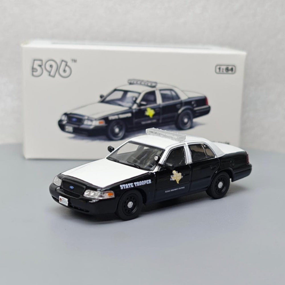1/64 Scale Ford Crown Victoria Texas DPS Highway Patrol State Trooper Diecast Model Car