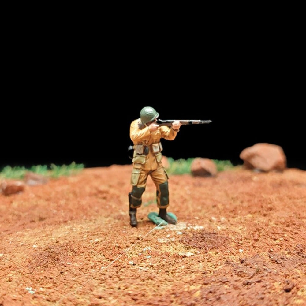 1/72 Scale WWII Soldiers Painted Figures for Model Dioramas