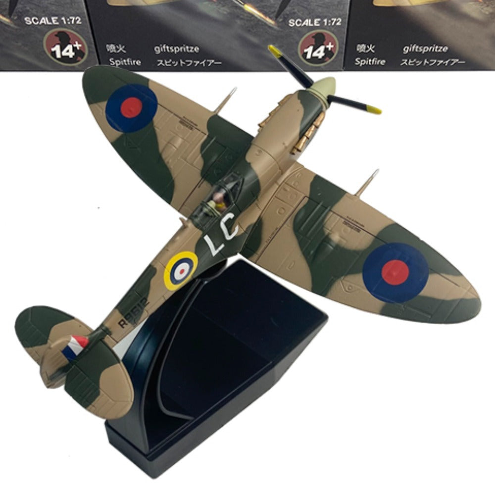 1/72 Scale 1941 Supermarine Spitfire Mk Vb WWII Fighter Interceptor Aircraft Diecast Model