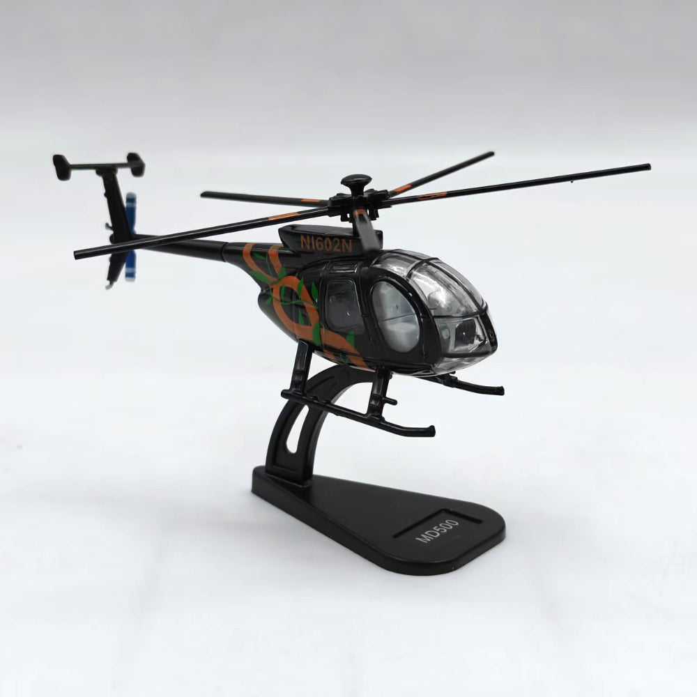 1/100 Scale MD 500 American Light Utility Helicopter Diecast Model
