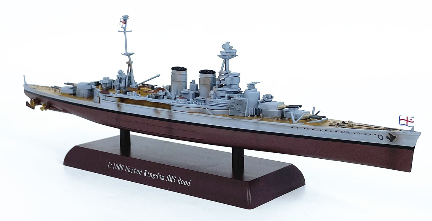1/1000 Scale HMS Hood Royal Navy Admiral-Class Battlecruiser Diecast Model