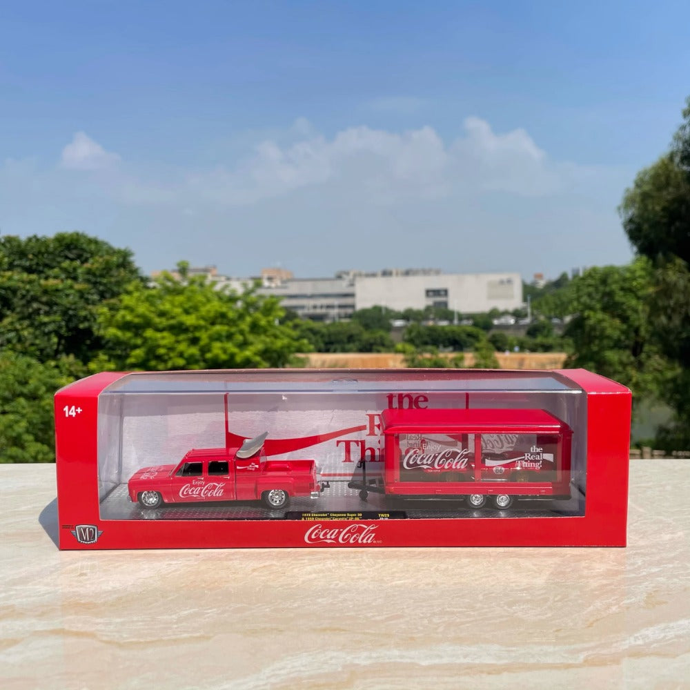 1/64 Scale 1973 Chevrolet Cheyenne Super 30 & 1959 Chevy Corvette Diecast Model