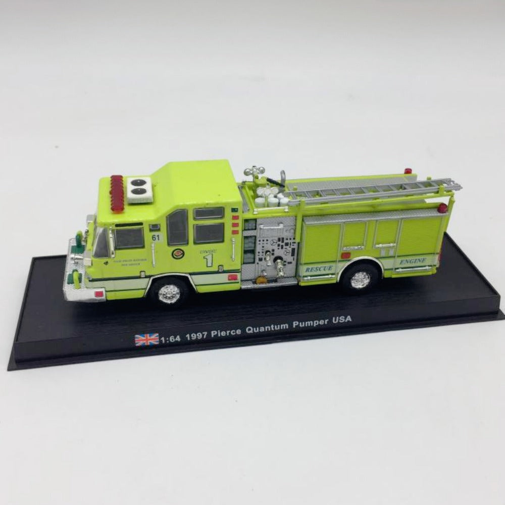 1/64 Scale 1997 Pierce Quantum Pumper USA Fire Engine Diecast Model Truck