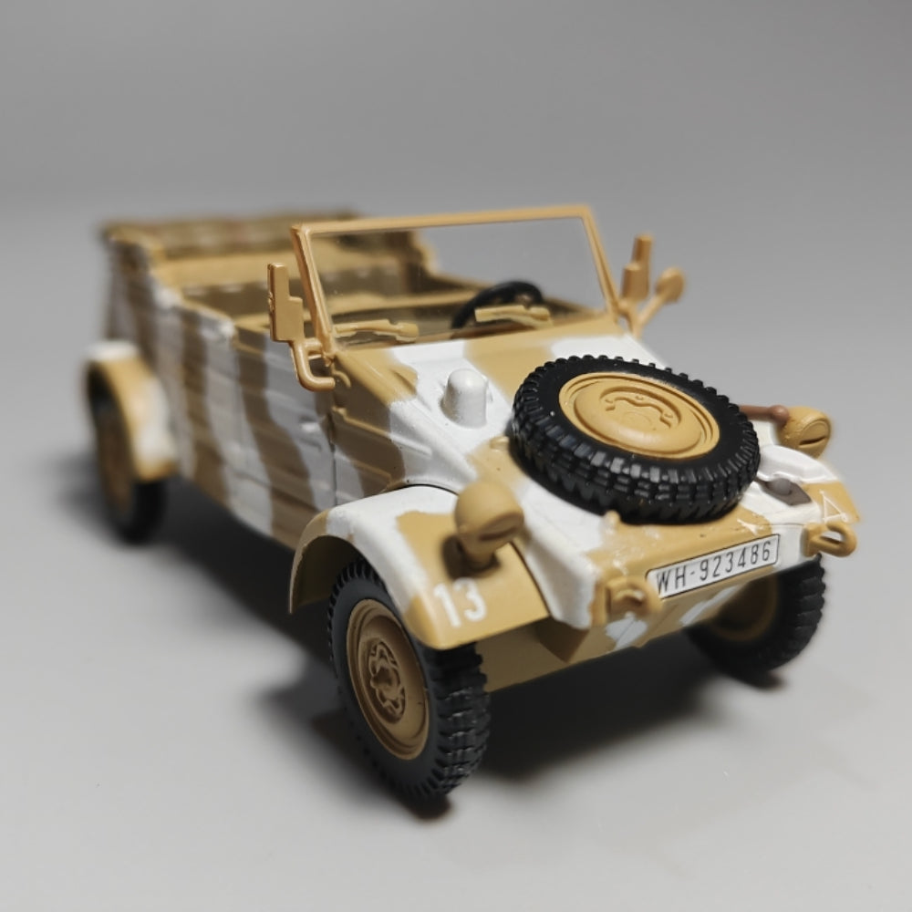 1/43 Scale 1944 Volkswagen Type 82 Kübelwagen WWII German Military Light Utility Vehicle Diecast Model