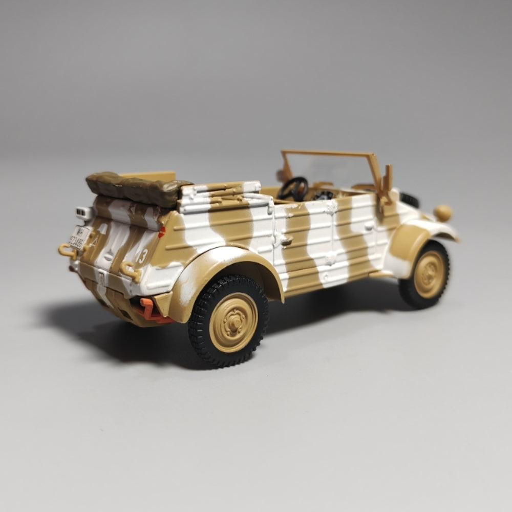 1/43 Scale 1944 Volkswagen Type 82 Kübelwagen WWII German Military Light Utility Vehicle Diecast Model