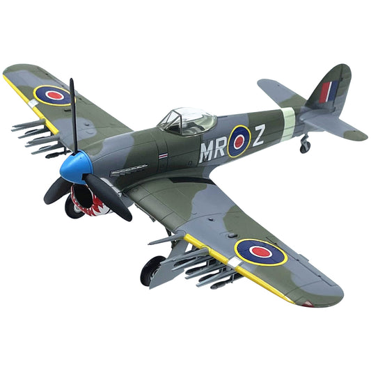 1/72 Scale Hawker Typhoon Ib Fighter Pre-Built Plastic Aircraft Model