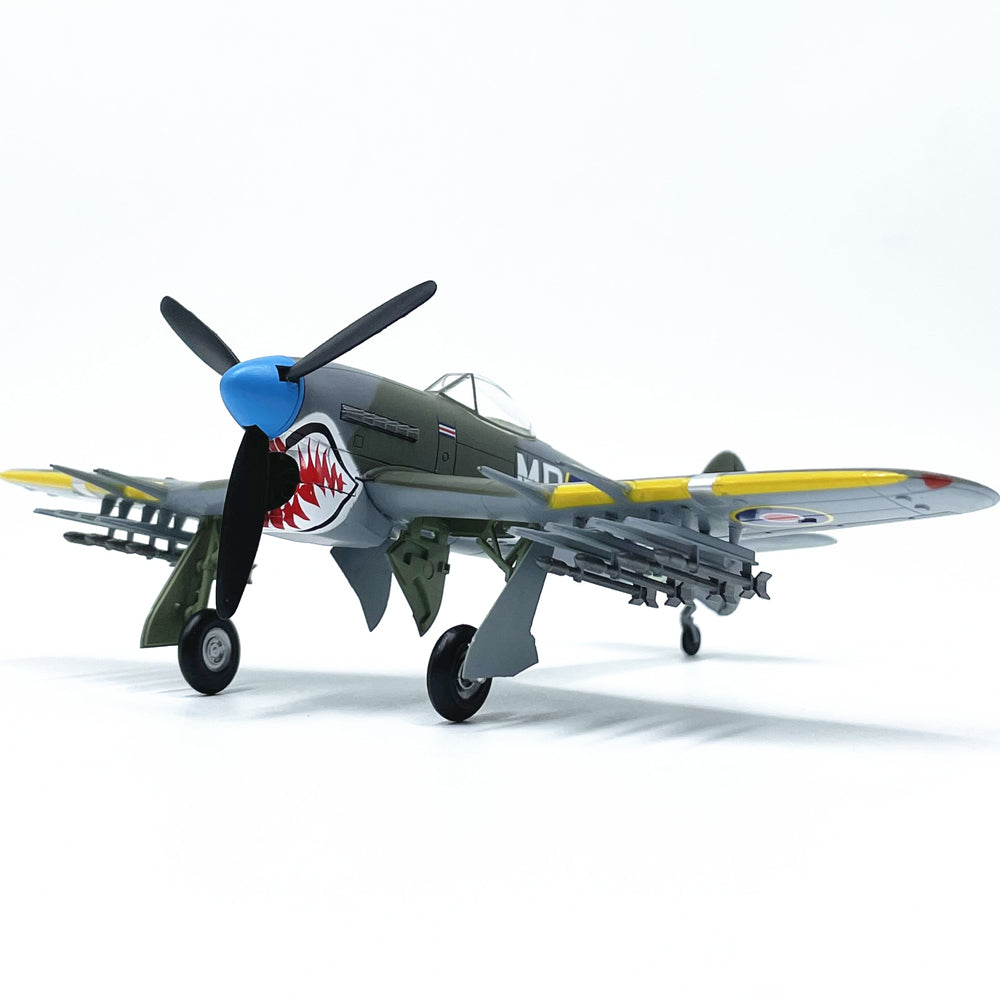 1/72 Scale Hawker Typhoon Ib Fighter Pre-Built Plastic Aircraft Model