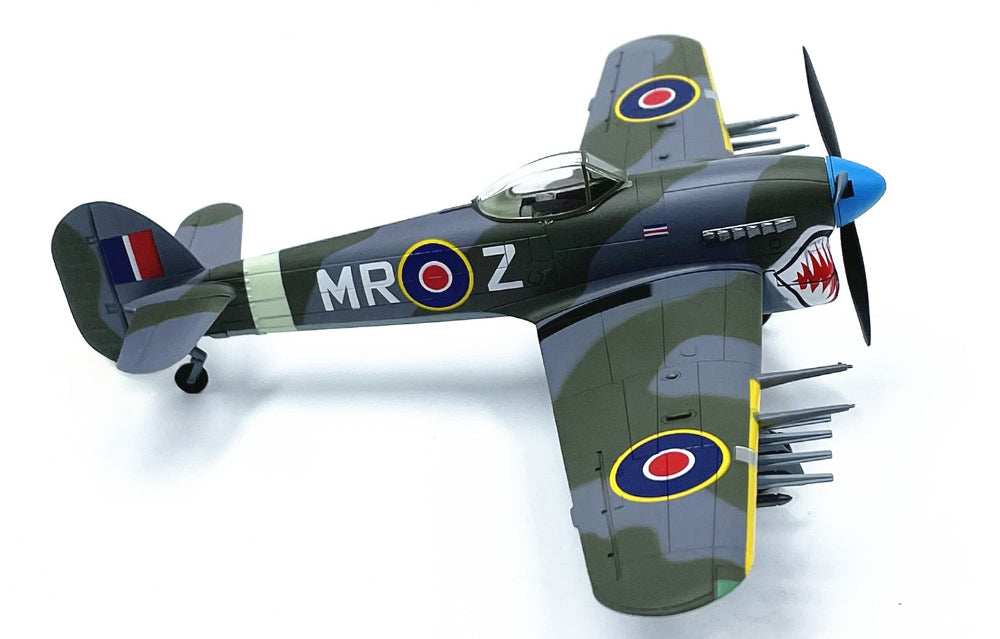 1/72 Scale Hawker Typhoon Ib Fighter Pre-Built Plastic Aircraft Model