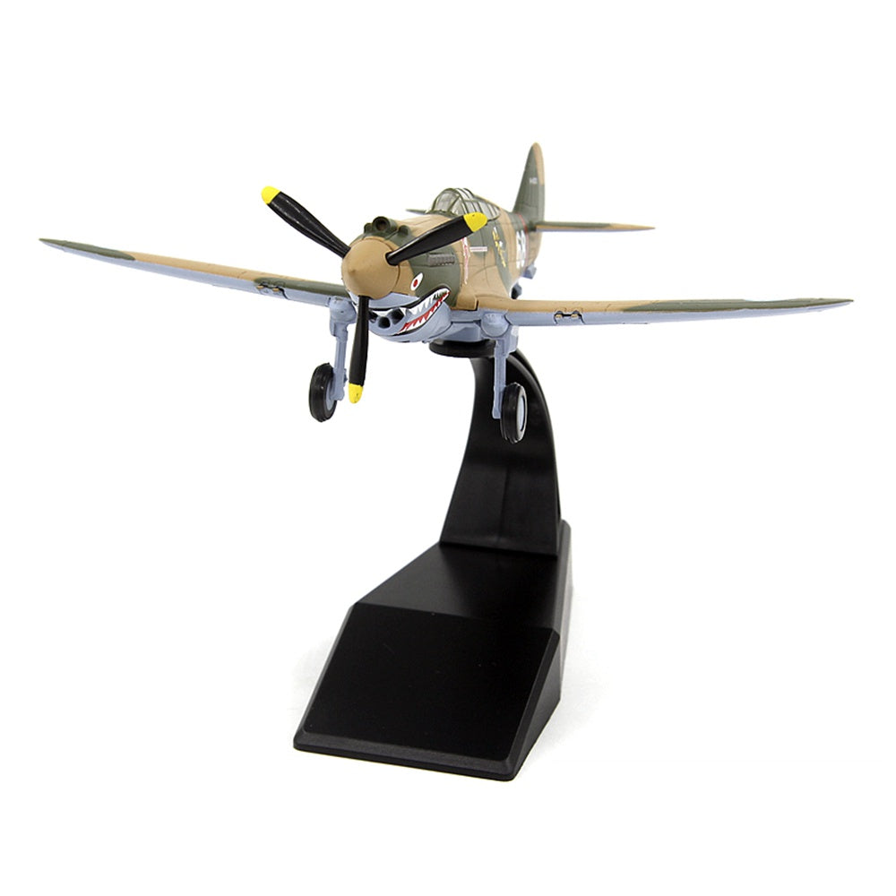 Modello Aereo Curtiss P-40 Warhawk 1:72 Oxford Diecast - Seconda Guerra Mondiale 1942 - Con Supporto - Foto 2