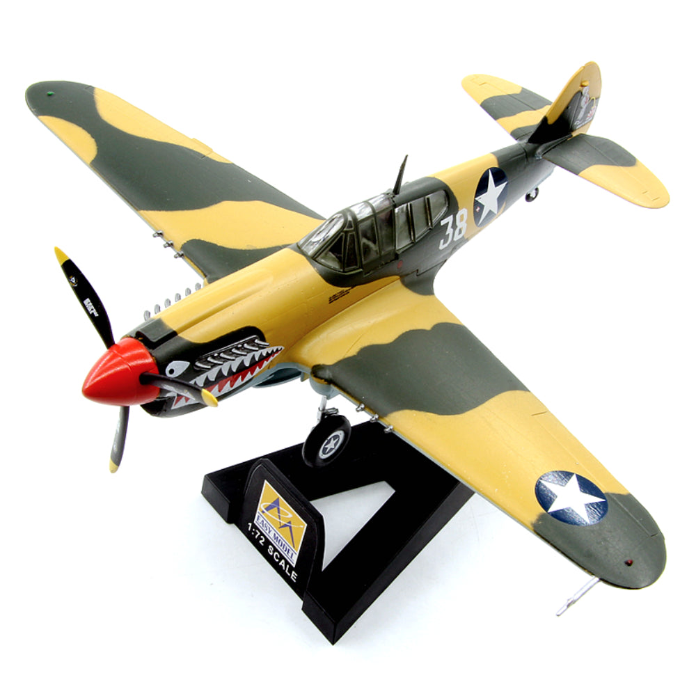 1/72 scale prebuilt P-40E Kittyhawk fighter collectible WWII model 37274
