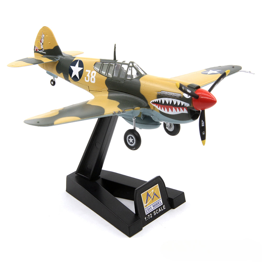 1/72 scale prebuilt P-40E Kittyhawk fighter collectible WWII model 37274