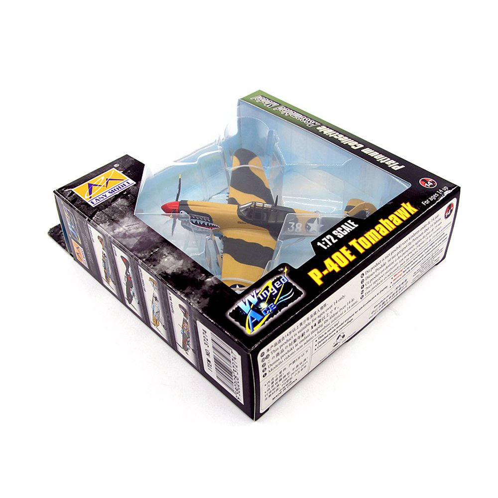 1/72 scale prebuilt P-40E Kittyhawk fighter collectible WWII model 37274