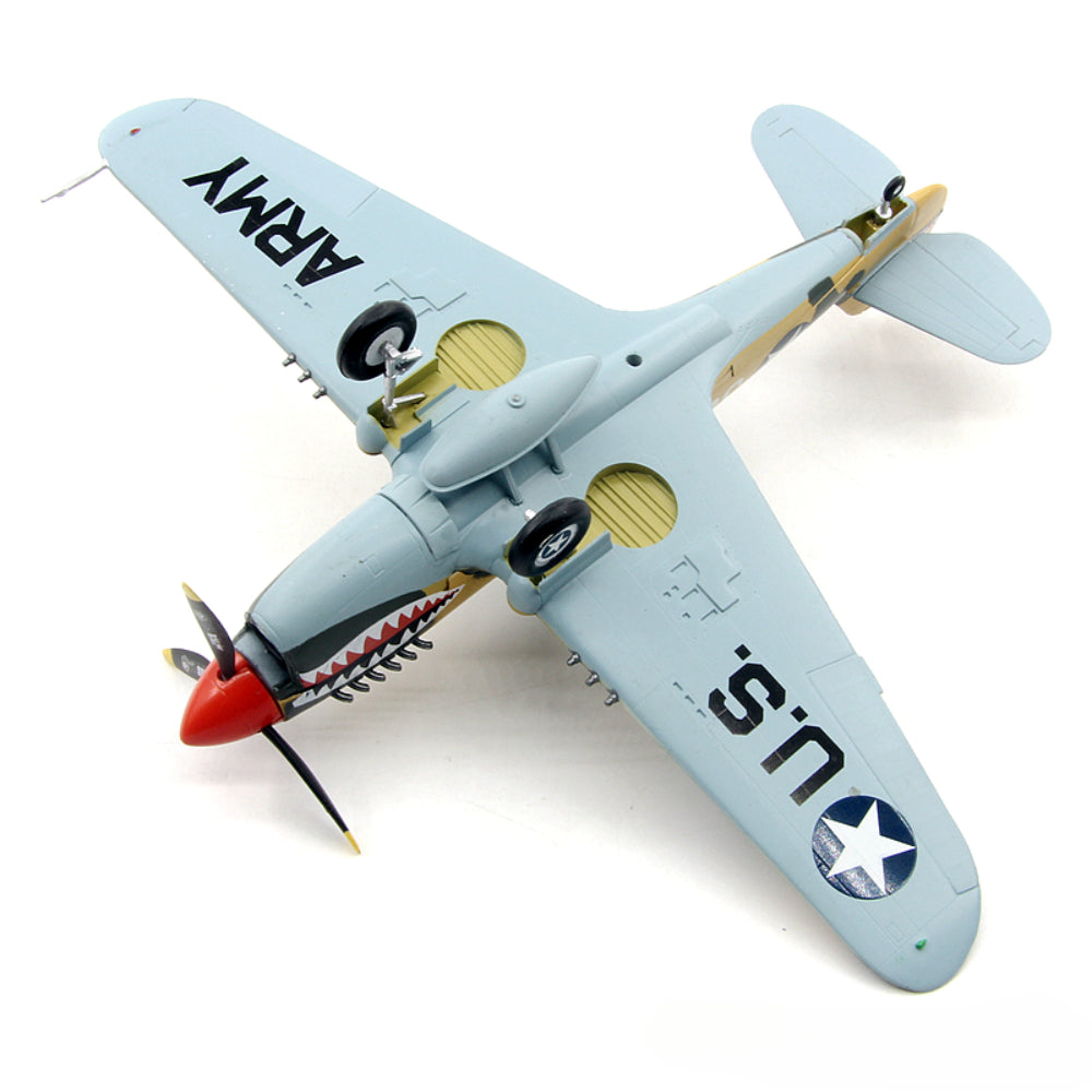 Curtiss P-40E Warhawk Tomahawk / Kittyhawk fighter 1/72 scale pre-built plastic collectible WWII aircraft model
