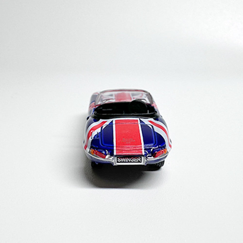 1/76 Scale Jaguar E-Type Union Jack Diecast Model Car