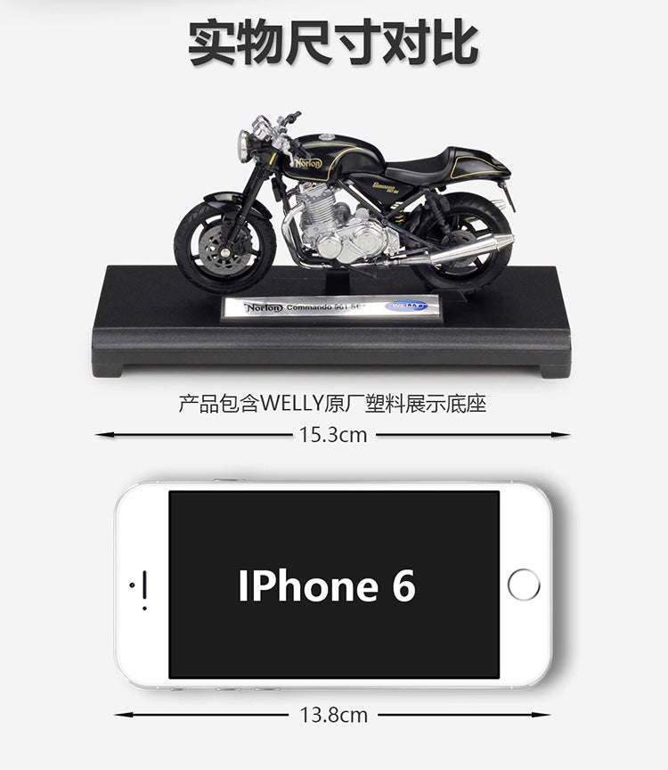 1/18 Scale Norton 961 Commando SE Motorcycle Diecast Model