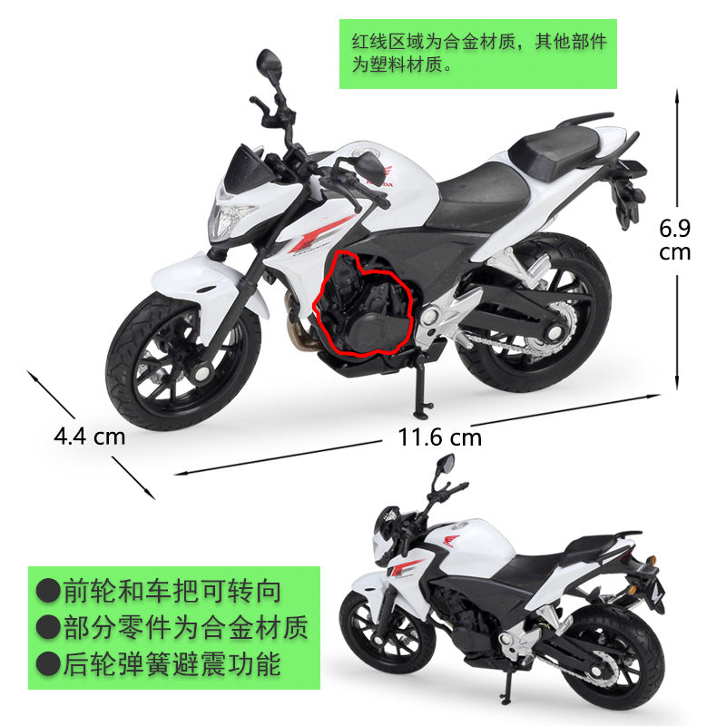 1/18 Scale 2014 Honda CB500F Motorcycle Diecast Model