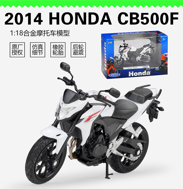 1/18 Scale 2014 Honda CB500F Motorcycle Diecast Model