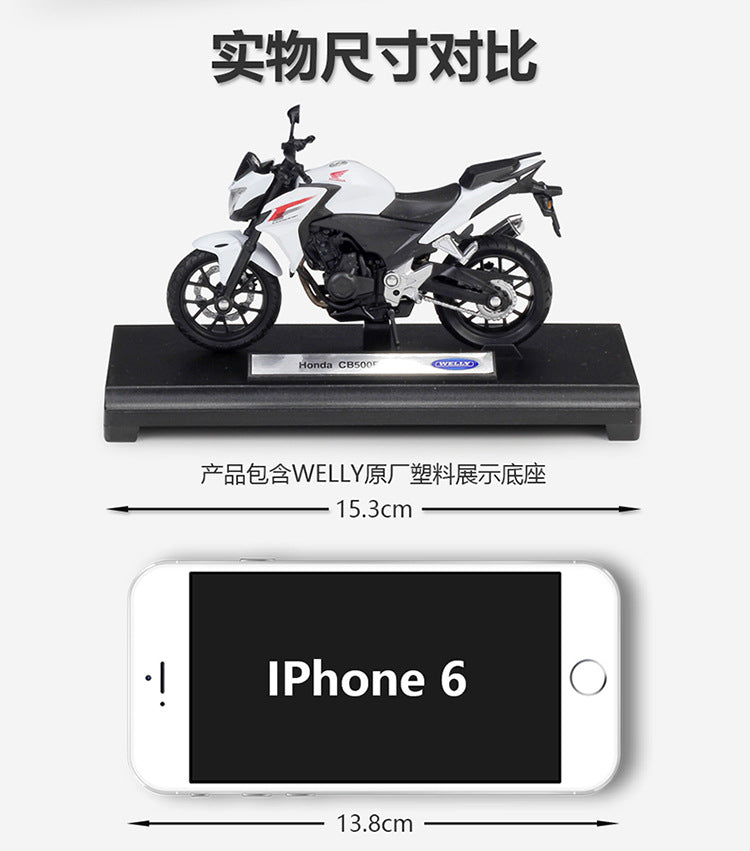 1/18 Scale 2014 Honda CB500F Motorcycle Diecast Model