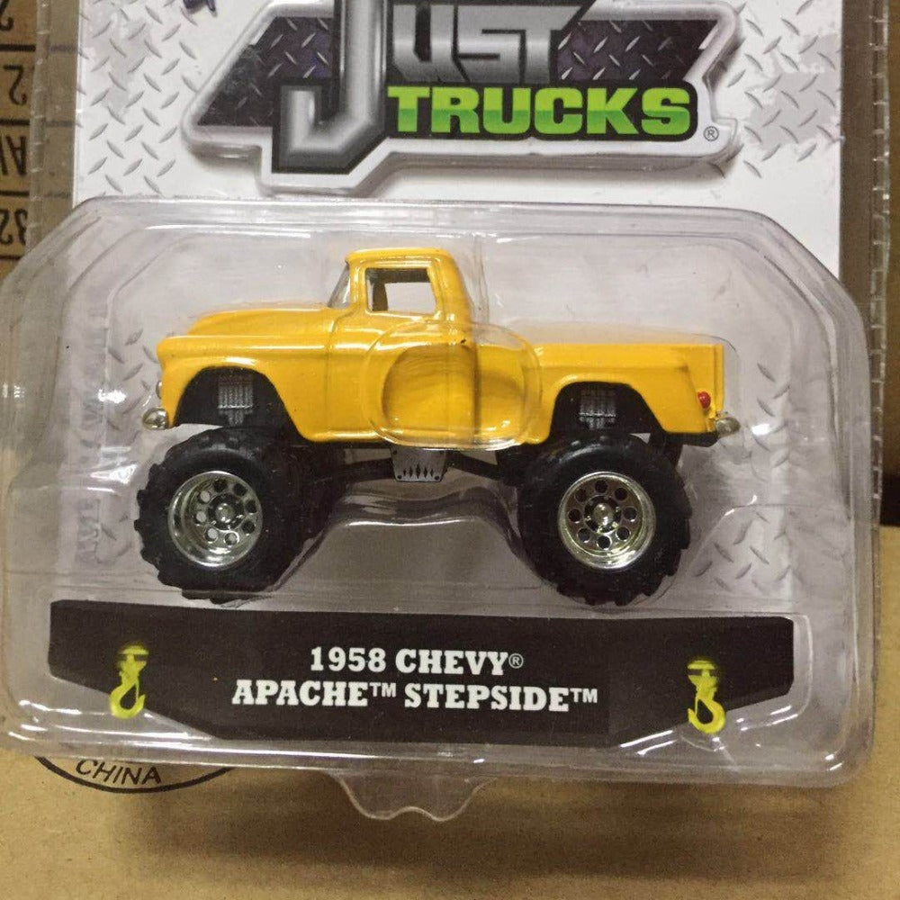 1/64 Scale 1955 Chevrolet Apache Stepside Monster Truck Diecast Model Car