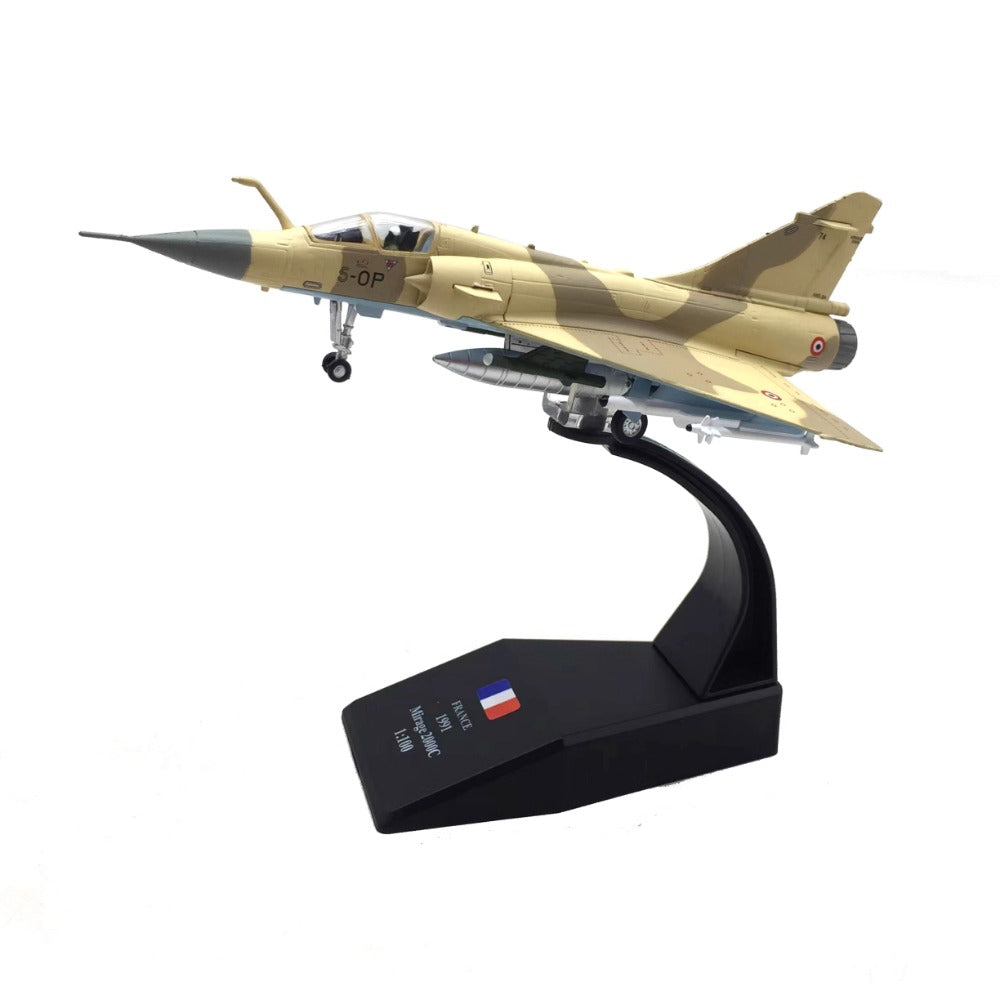 1/100 Scale Dassault Mirage 2000 French Multirole Jet Fighter Diecast Model Aircraft