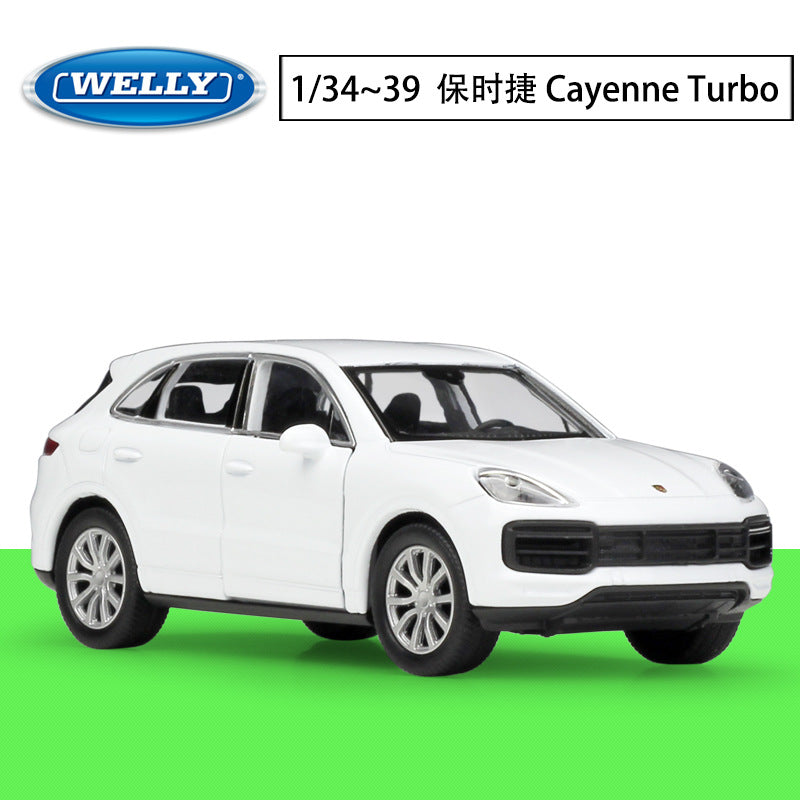 1/36 Scale Porsche Cayenne Turbo SUV Diecast Model Car Pull Back Toy
