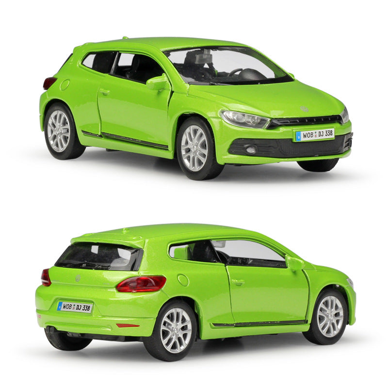 1/36 Scale Volkswagen Scirocco Hatchback Diecast Model Car Pull Back Toy