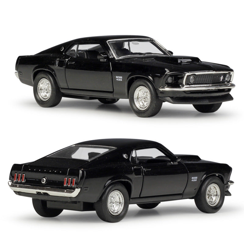1/36 Scale 1969 Ford Boss 429 Mustang Muscle Car Diecast Model Pull Back Toy