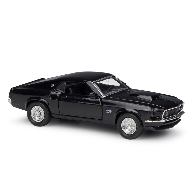 1/36 Scale 1969 Ford Boss 429 Mustang Muscle Car Diecast Model Pull Back Toy