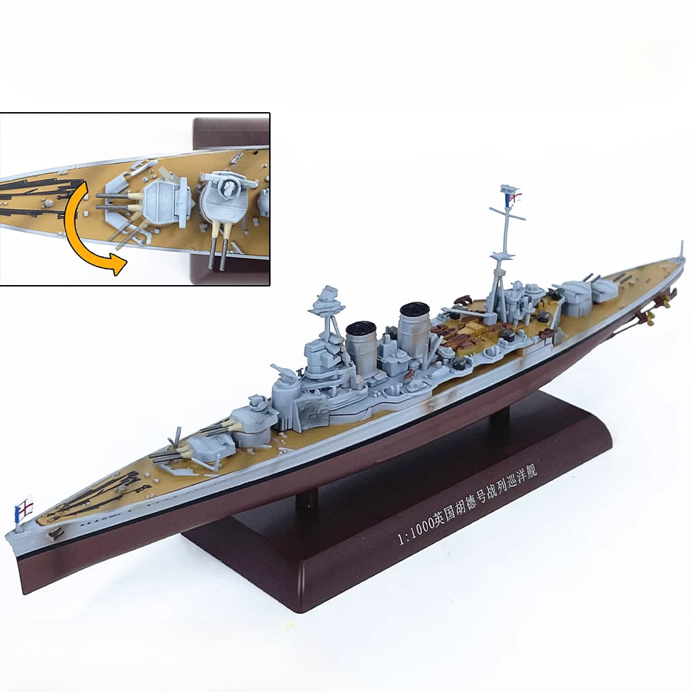 1/1000 Scale HMS Hood Royal Navy Admiral-Class Battlecruiser Diecast Model