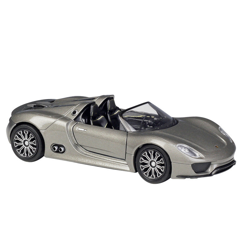 1/36 Scale Porsche 918 Spyder Concept Sports Car Diecast Model Pull Back Toy