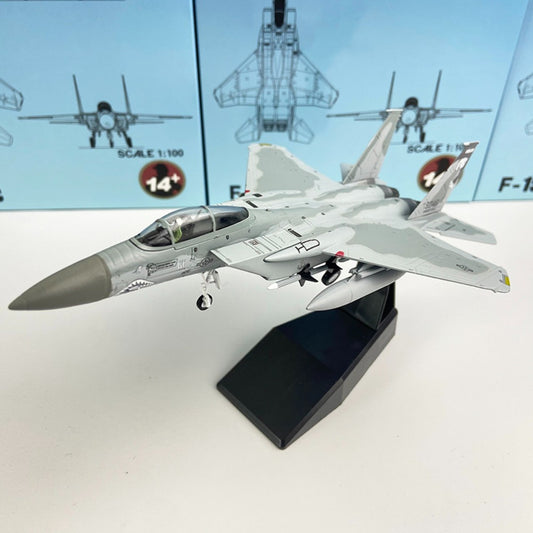 1/100 Scale McDonnell Douglas F-15C Eagle Air Superiority Fighter Diecast Model Aircraft