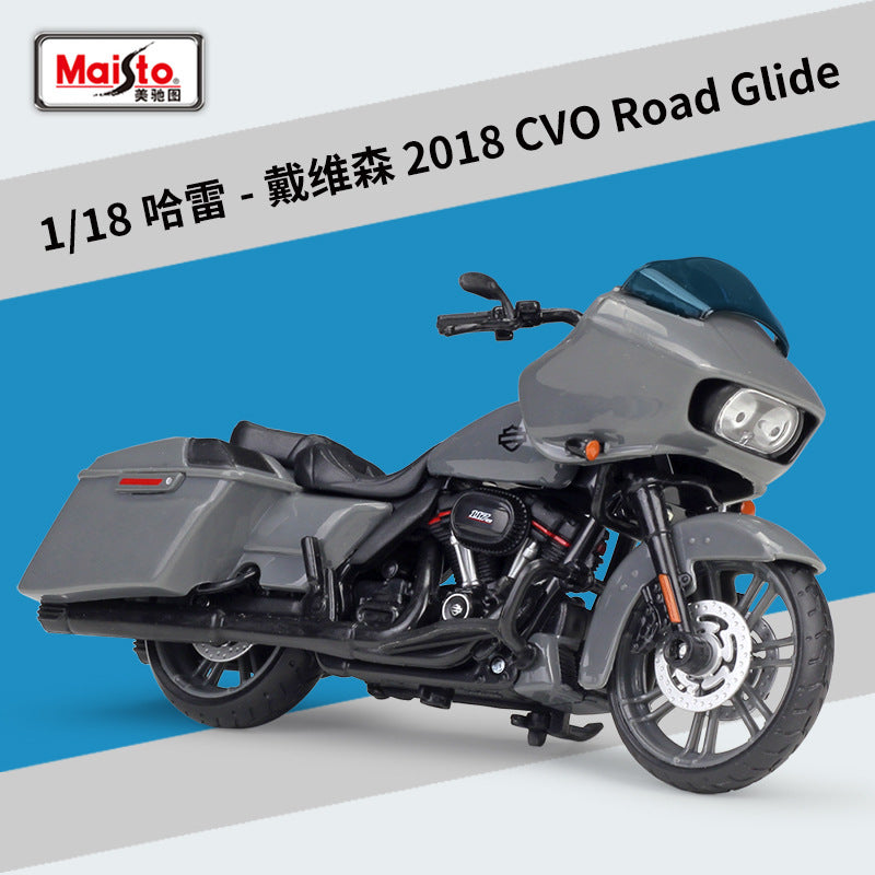 1/18 Scale Harley-Davidson CVO Road Glide Diecast Model Motorcycle