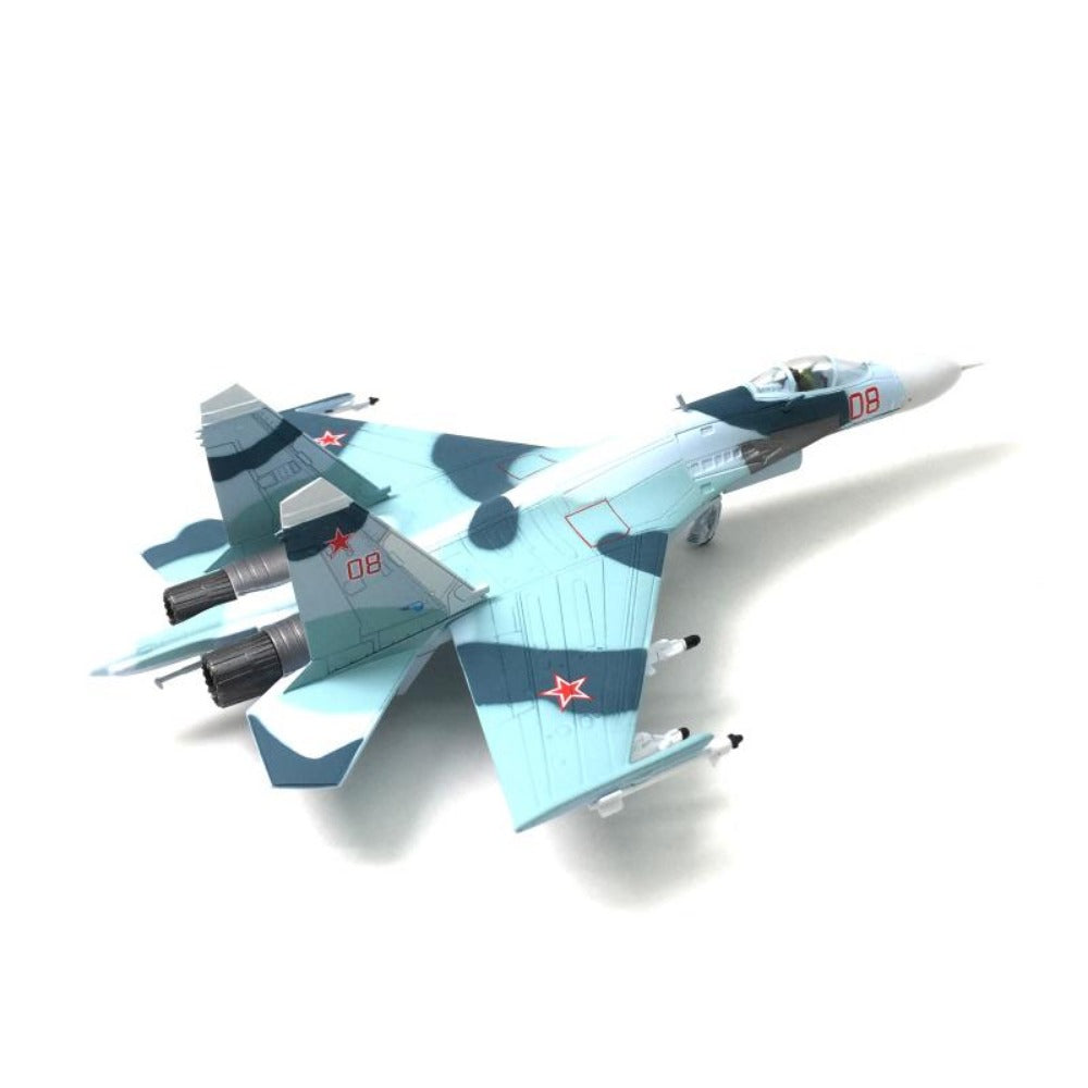 1/100 Scale 1987 Sukhoi Su-27 Flanker Soviet Multirole Fighter Diecast Model Aircraft