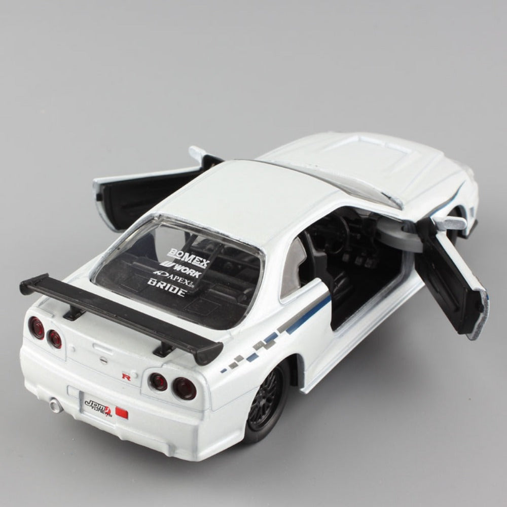 1/32 Scale 2002 Nissan Skyline GT-R Sports Car Diecast Model
