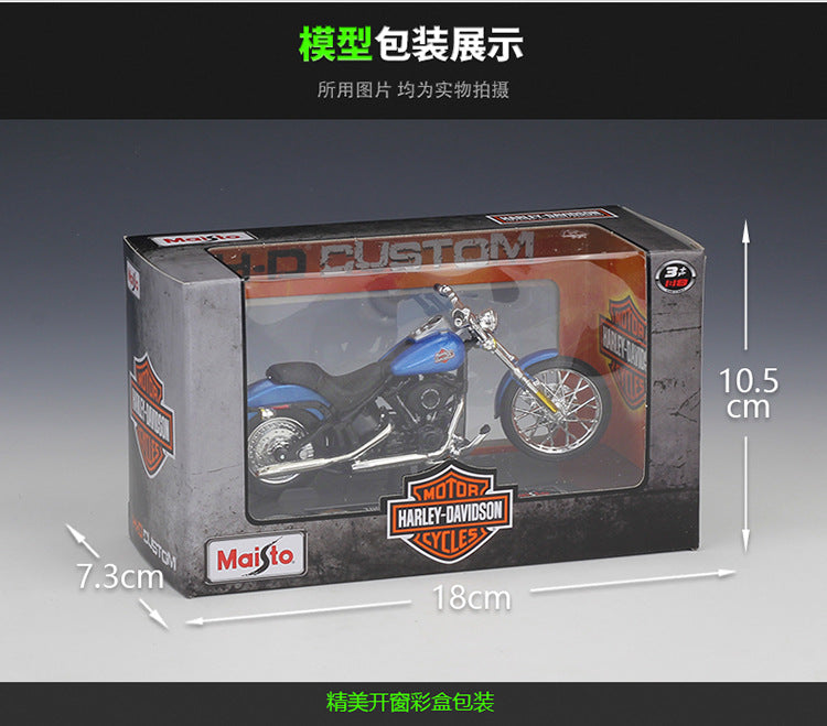 1/18 Scale Harley-Davidson FXSTB Night Train Diecast Model Motorcycle