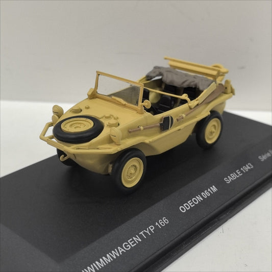 1/43 Scale 1943 Schwimmwagen Type 166 WWII German Amphibious Car Diecast Model