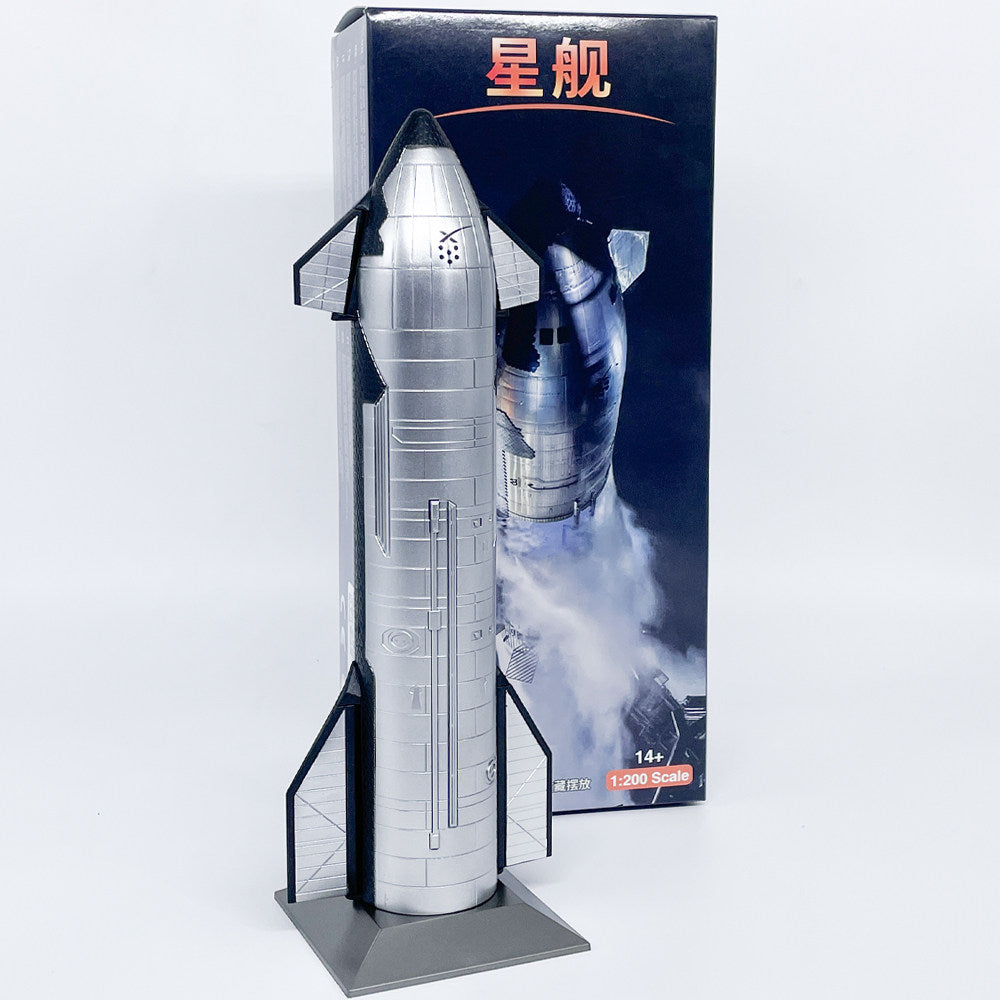 1/400 Scale SpaceX Starship Two-Stage Reusable Super Heavy-Lift Launch Vehicle SHLLV Diecast Model Rocket