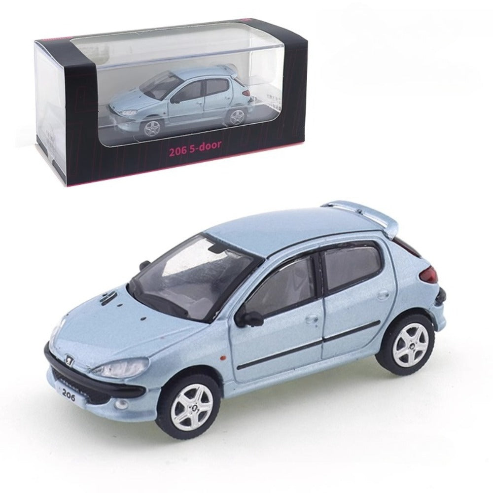 1/64 Scale Peugeot 206 5-door Hatchback Diecast Model Car
