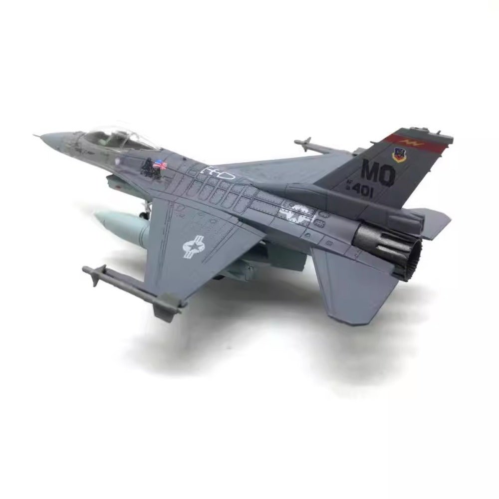 1/100 Scale General Dynamics F-16C Fighting Falcon American Supersonic Multirole Fighter Aircraft Diecast Model