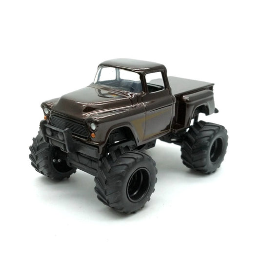 1/64 Scale 1955 Chevrolet Apache Stepside Monster Truck Diecast Model Car