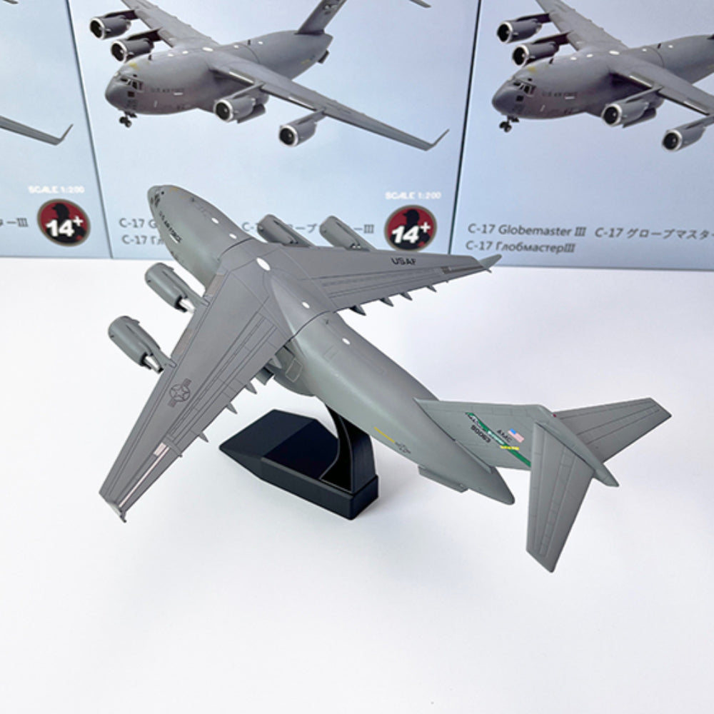 C-17 Globemaster III Military Transport Aircraft 1/200 Scale Diecast Model