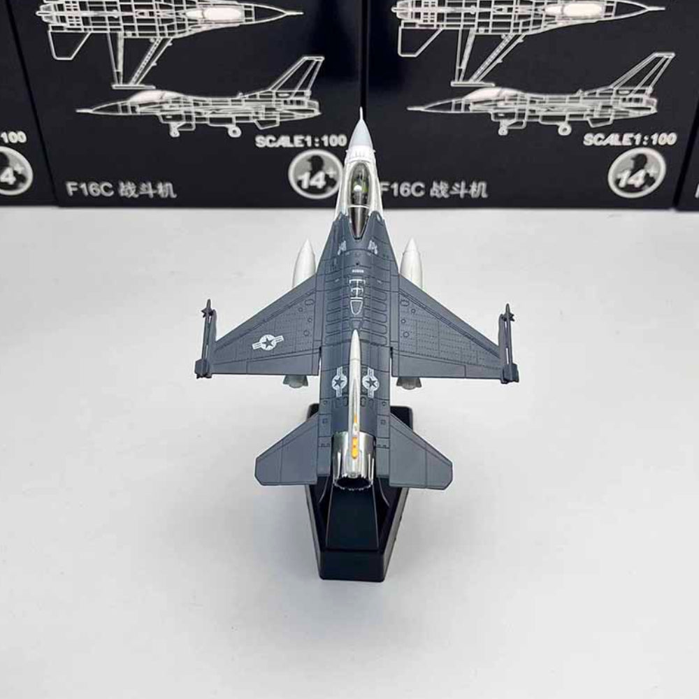 1/100 Scale General Dynamics F-16C Fighting Falcon US Fighter Aircraft Diecast Model