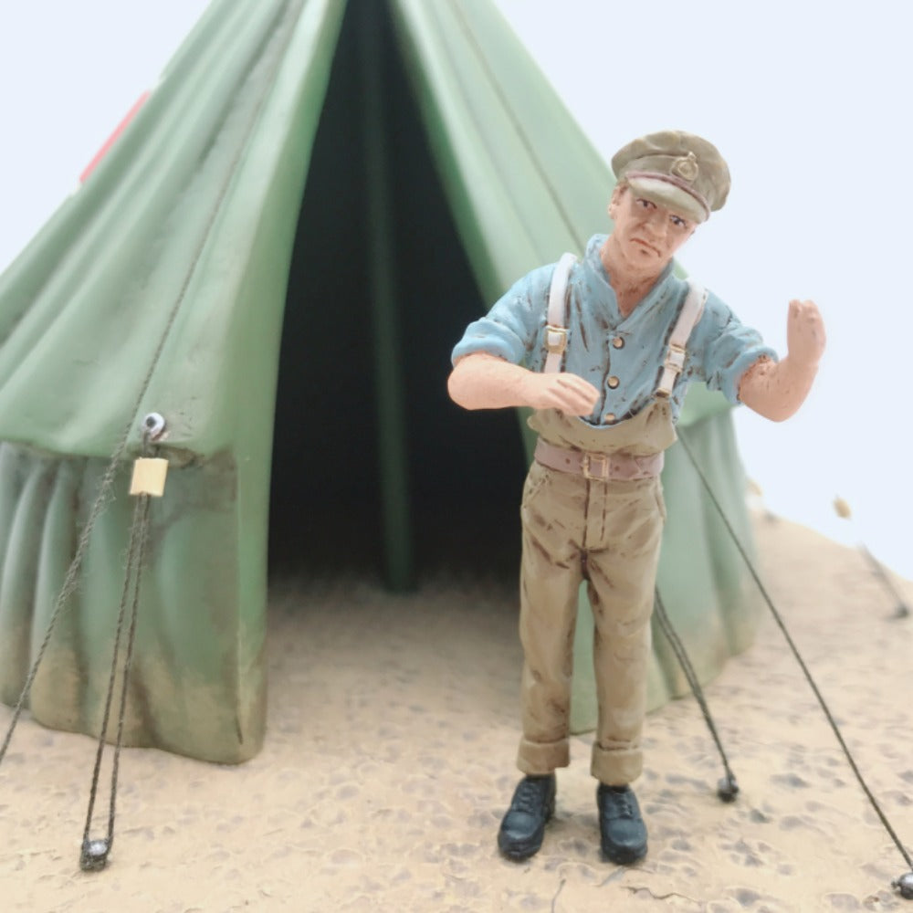 1/32 Scale 1916 Battle of the Somme Red Cross Casualty Tent Miniature Figures Scene Set WWI Diecast Model
