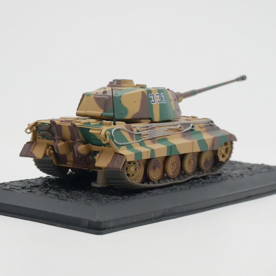 1/72 Scale 1944 Tiger II Panzerkampfwagen Tiger Ausf. B Henschel Turret WWII German Heavy Tank Diecast Model